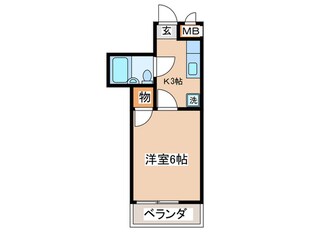 グリーンシャトー３の物件間取画像